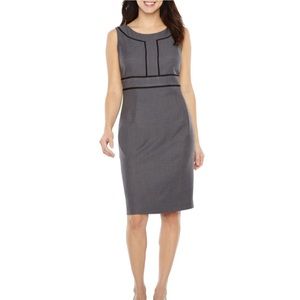 Black Label by Evan-Picone Sleeveless Sheath Dress